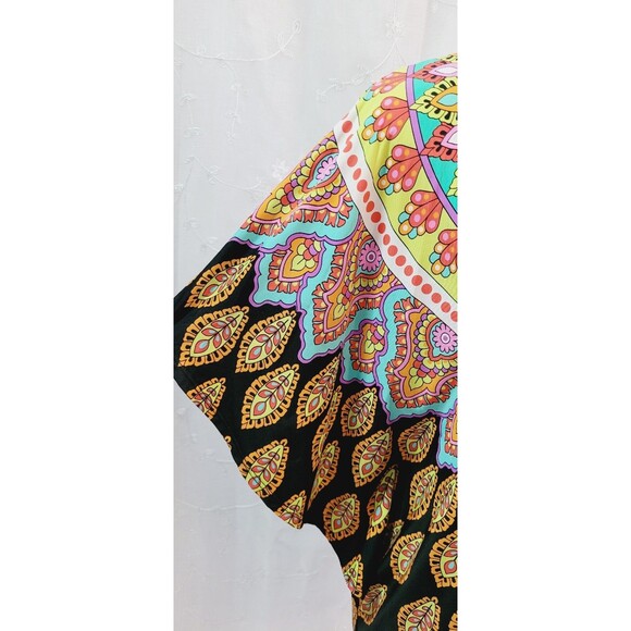 Trina Turk Moroccan Medallion Multicolor Tunic Cover-Up Top Dress Women's Small - Picture 4 of 11